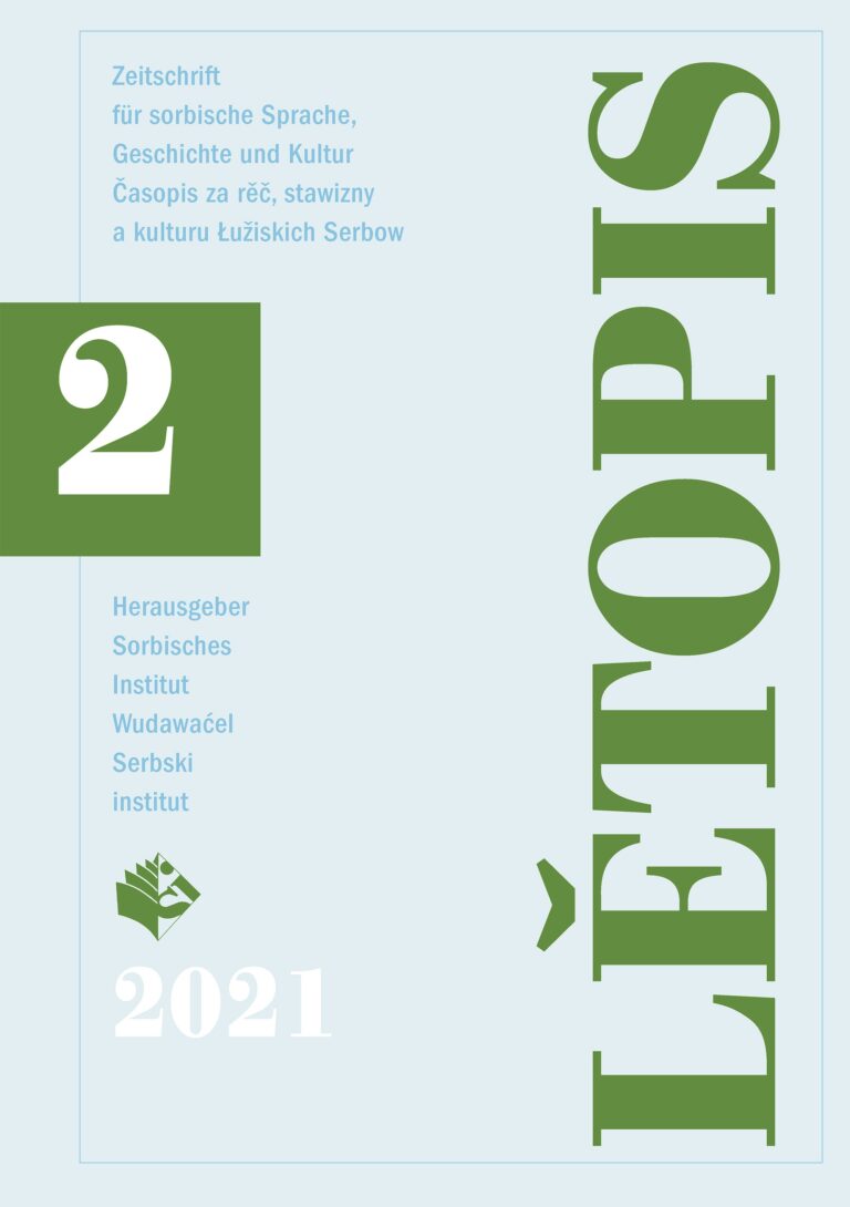 Cover von  Lětopis Zeitschrift für sorbische Sprache, Geschichte und Kultur
Gesamtband 68