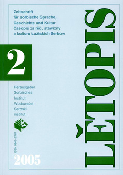 Cover von  Lětopis Zeitschrift für sorbische Sprache, Geschichte und Kultur
Gesamtband 52