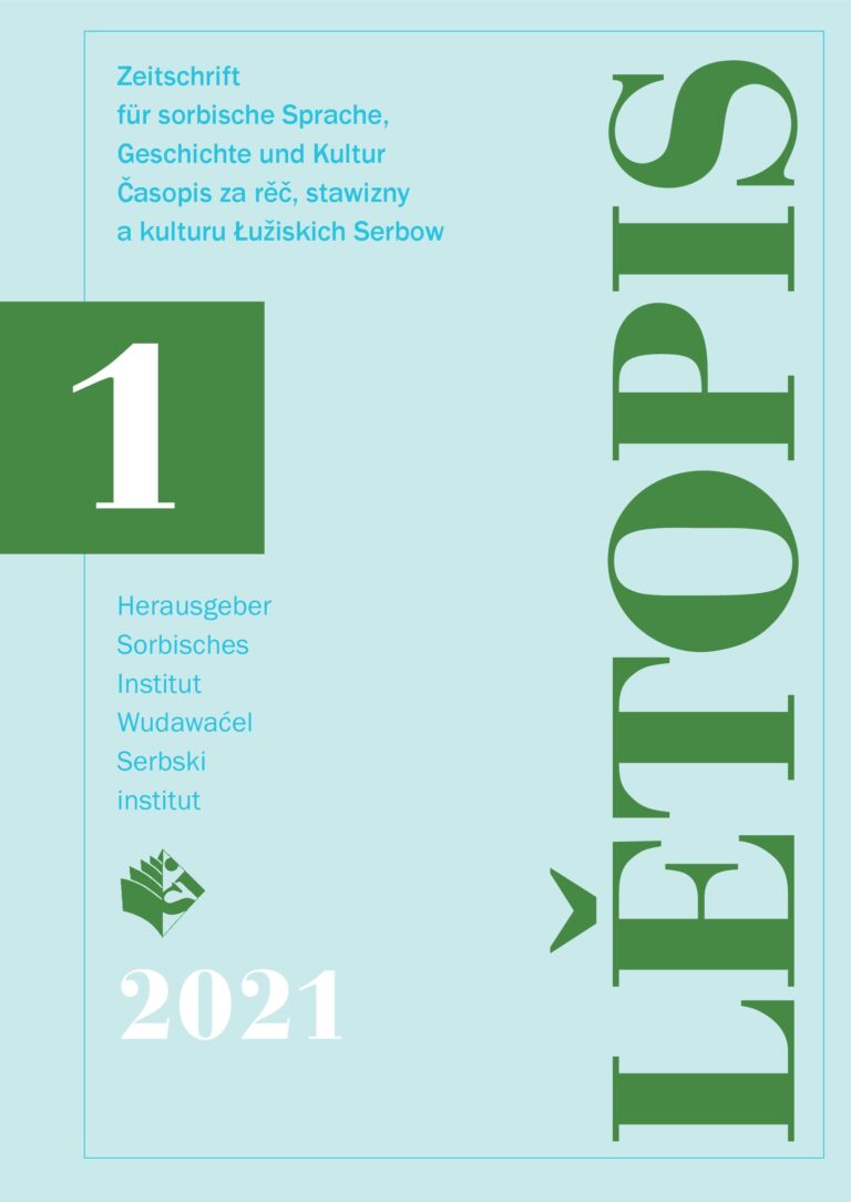 Cover von  Lětopis Zeitschrift für sorbische Sprache, Geschichte und Kultur
Gesamtband 68