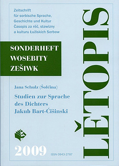 Cover von  Studien zur Sprache des Dichters Jakub Bart-Ćišinski 