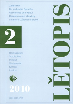 Cover von  Lětopis Zeitschrift für sorbische Sprache, Geschichte und Kultur
Gesamtband 57