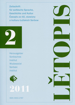 Cover von  Lětopis Zeitschrift für sorbische Sprache, Geschichte und Kultur
Gesamtband 58