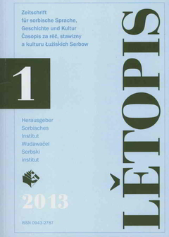 Cover von  Lětopis Zeitschrift für sorbische Sprache, Geschichte und Kultur
Gesamtband 60