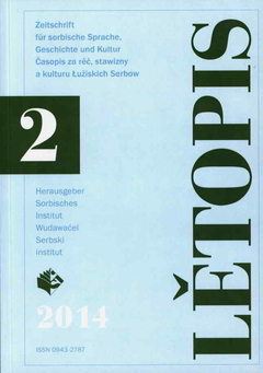 Cover von  Lětopis Zeitschrift für sorbische Sprache, Geschichte und Kultur
Gesamtband 61