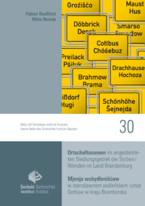 Cover von Ortschaftsnamen im angestammten Siedlungsgebiet der Sorben/Wenden im Land Brandenburg German