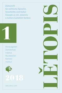 Cover von  Lětopis Zeitschrift für sorbische Sprache, Geschichte und Kultur
Gesamtband 65

Online bei www.ceeol.com