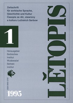 Cover von  Lětopis Zeitschrift für sorbische Sprache, Geschichte und Kultur
Gesamtband 42