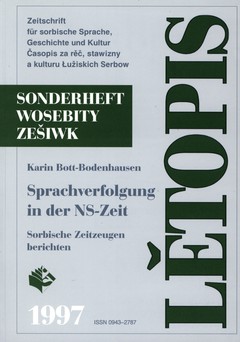 Cover von  Sprachverfolgung in der NS-Zeit Sorbische Zeitzeugen berichten