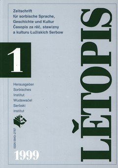 Cover von  Lětopis Zeitschrift für sorbische Sprache, Geschichte und Kultur
Gesamtband 46