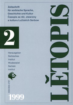 Cover von  Lětopis Zeitschrift für sorbische Sprache, Geschichte und Kultur
Gesamtband 46