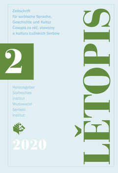 Cover von  Lětopis Zeitschrift für sorbische Sprache, Geschichte und Kultur
Gesamtband 67