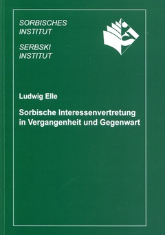 Cover von  Sorbische Interessenvertretung in Vergangenheit und Gegenwart 