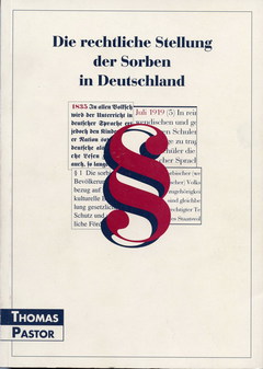 Cover von  Die rechtliche Stellung der Sorben in Deutschland 