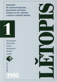 Cover von  Lětopis Zeitschrift für sorbische Sprache, Geschichte und Kultur
Gesamtband 45