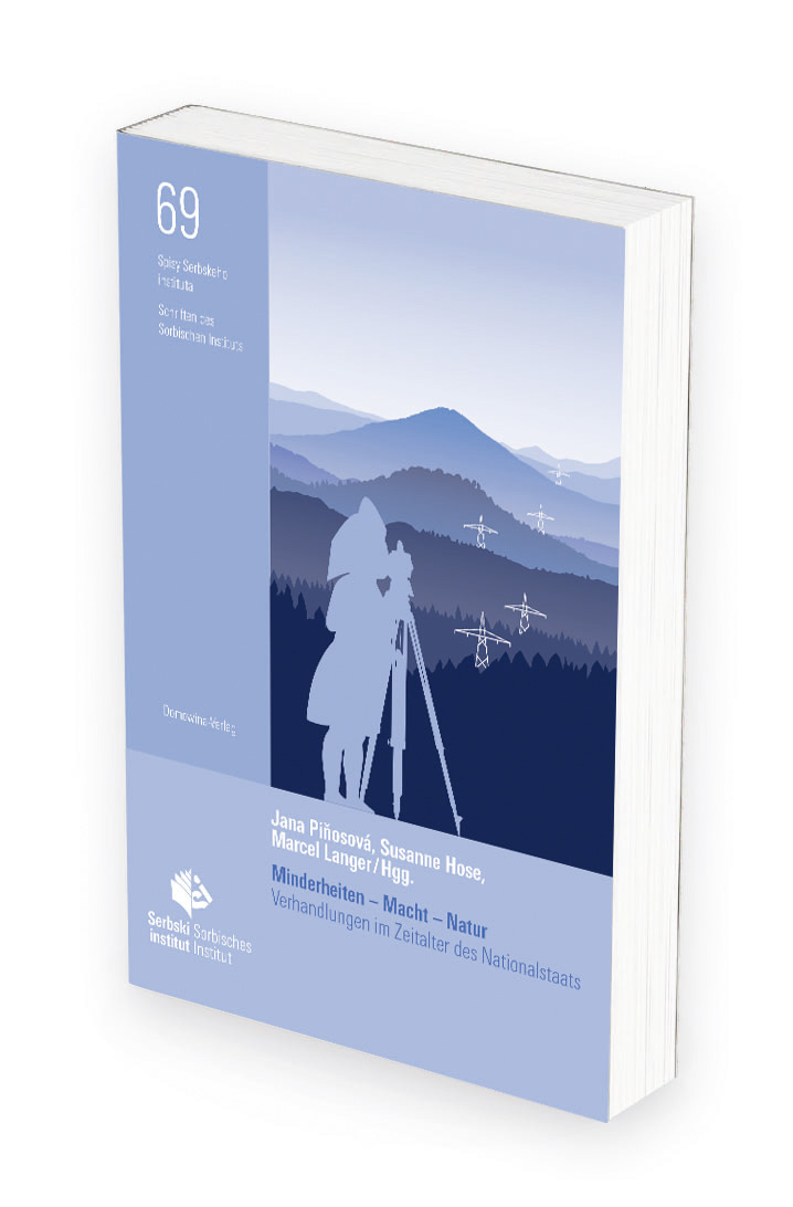 Buchcover in 3D-Perspektive © Domowina-Verlag GmbH / Sorbisches Institut (2022)