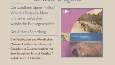 Veranstaltungsplakat für die Buchvorstellung am 21.11.23 in Spremberg/Grodk