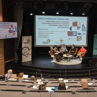 Podiumsdiskussion beim diesjährigen NPLD-Coppieters Campus 2023 in Helsinki