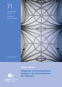Cover von Komplexität und soziolinguistische Typologie in den Flexionssystemen des Sorbischen