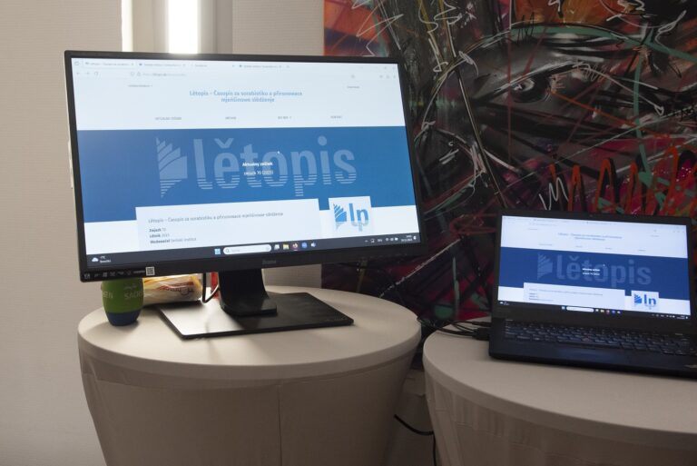 Institutstag 2023 - Impressionen, Präsentation des Online-Journals Lětopis
