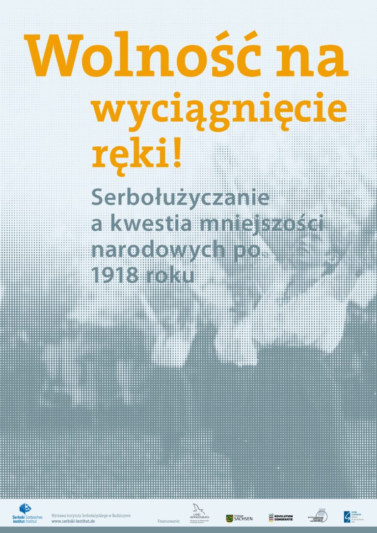 Plakat pućowaceje wustajeńcy 