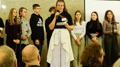 Impresija wot wotewrjenja wučbneje šćežki "Warnoćicy. Serbske slědy" © Serbski institut / Vanessa Žurec (2024)