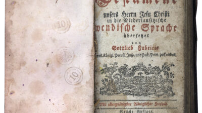 Titelseite in der 6. Auflage des Neuen Testaments von Jan Bogumił Fabricius aus dem Jahr 1788 © Roman Wilhelm