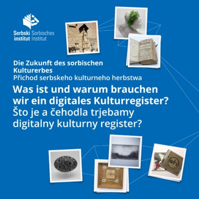 Plakat zum Votrag über das Sorbisches Kulturregister I 27.11.2025