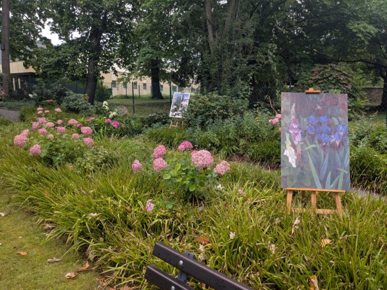 Impresija Britzec zahrody na Dnju wotewrjeneho pomnika © Serbski institut / Anna Měrćinowa