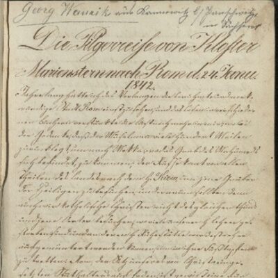 Jurij Wawriks Pilgerreisetagebuch