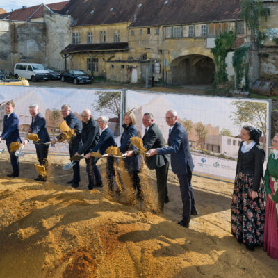 Impressionen: Erster Spatenstich für das Sorbische Wissensforum am Lauenareal, am 7. Oktober in Bautzen © Stiftung für das sorbische Volk / Matthias Bulang (2026)